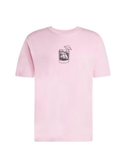adidas Originals - M L DRINK TEE Men Pink Sports T-Shirt