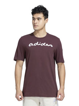adidas - ADI SPW EMB T Men Brown Sports T-Shirt