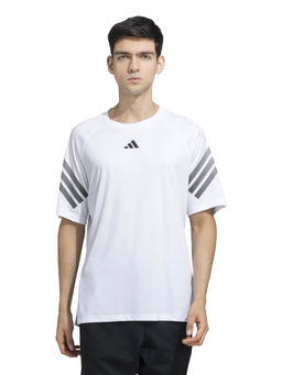 adidas - ADI TRN STRP T Men White Sports T-Shirt