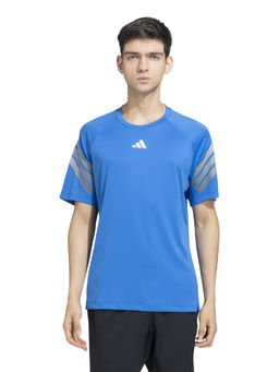adidas - ADI TRN STRP T Men Blue Sports T-Shirt