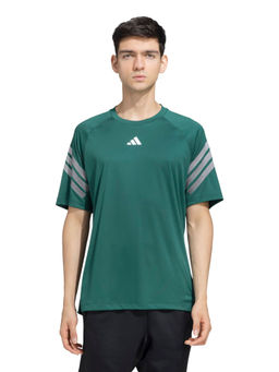 adidas - ADI TRN STRP T Men Green Sports T-Shirt