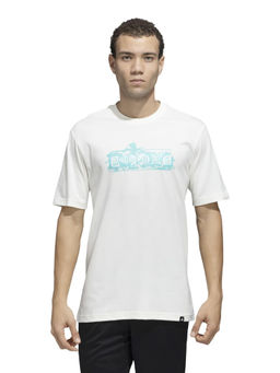 adidas - M L PASTEL TEE Men White Sports T-Shirt