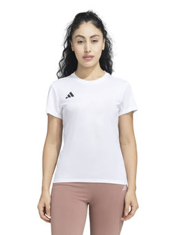 adidas - ADIZERO E TEE Women White Sports T-Shirt
