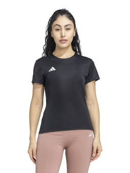 adidas - ADIZERO E TEE Women Black Sports T-Shirt