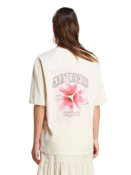 adidas Originals - GFX TEE Women Off White Sports T-Shirt