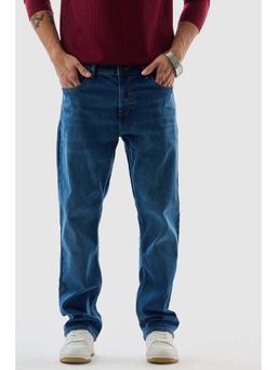 Snitch - Blue Solid Slim Fit Jeans