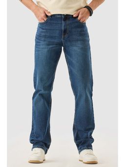 Snitch - Blue Solid Straight Fit Jeans