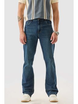 Snitch - Blue Solid Straight Fit Jeans