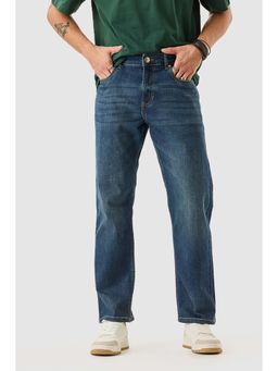 Snitch - Blue Solid Regular Fit Jeans