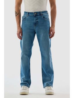 Snitch - Blue Solid Regular Fit Jeans