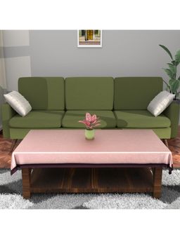 Kuber Industries - Pink Cotton Table Cover