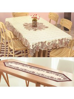 Kuber Industries - Brown Cotton Table Cover (Pack of 2)