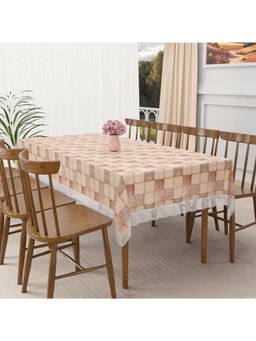 Kuber Industries - Brown Plastic Table Cover