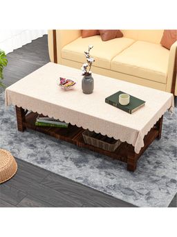 Kuber Industries - Beige Plastic Table Cover