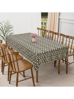 Kuber Industries - Brown Plastic 6 Seater Table Cover