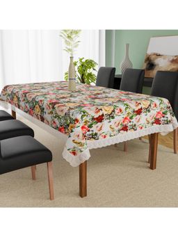 Kuber Industries - White Plastic 6 Seater Table Cover