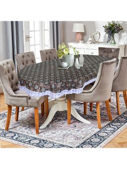 Kuber Industries - Multi-Color Plastic 6 Seater Table Cover