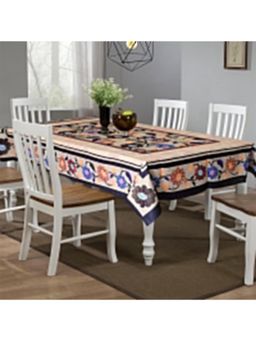 Kuber Industries - Multi-Color Cotton 6 Seater Table Cover