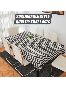 Kuber Industries - Brown Cotton 6 Seater Table Cover