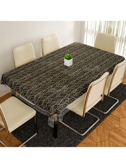 Kuber Industries - Brown Plastic 6 Seater Table Cover