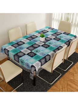 Kuber Industries - Green Plastic 6 Seater Table Cover