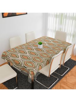 Kuber Industries - Green Plastic 6 Seater Table Cover