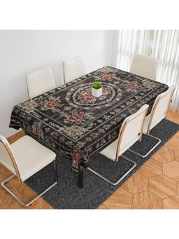 Kuber Industries - Black Plastic 6 Seater Table Cover