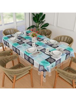 Kuber Industries - Green Plastic 6 Seater Table Cover