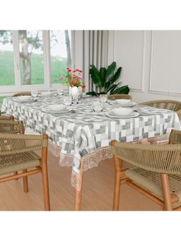 Kuber Industries - Grey Plastic 6 Seater Table Cover