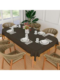 Kuber Industries - Black Plastic 6 Seater Table Cover