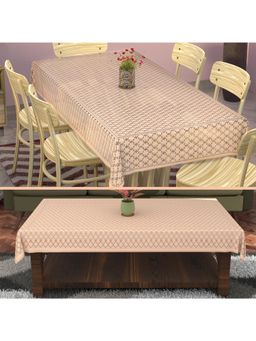 Kuber Industries - Gold Cotton Table Cover (Pack of 2)