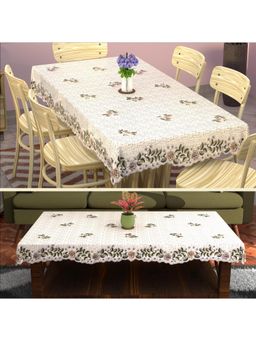 Kuber Industries - Multi-Color Cotton Table Cover (Pack of 2)