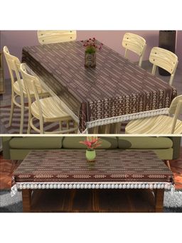 Kuber Industries - Multi-Color Cotton Table Cover (Pack of 2)