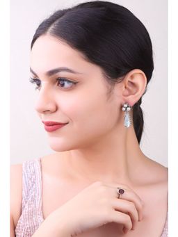 GRIIHAM - Silver Oxidised Cute Earrings