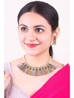 GRIIHAM - Gold Plated Elegant Necklace Set