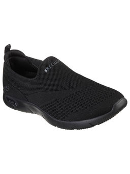 SKECHERS - Women Arch Fit Refine - Don't Go Black Casual Slip On Sneakers