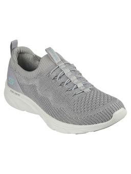 SKECHERS - Women D'Lux Comfort - Bonus Prize Grey Casual Sneakers