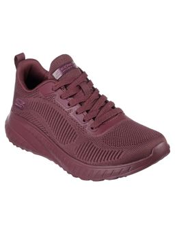 SKECHERS - Women Bobs Squad Chaos Face Off Plum Lifestyle Lace Up Sneakers