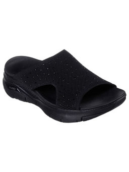 SKECHERS - Women Arch Fit-Sweet Monet Black Casual Sliders