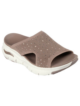 SKECHERS - Women Arch Fit-Sweet Monet Mocha Casual Sliders