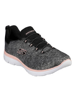 SKECHERS - Women Summits Quick Getaway Black Coral Casual Sneakers