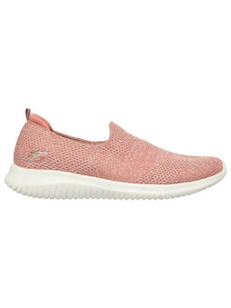 SKECHERS - Women Ultra Flex Peach Casual Slip Sneakers