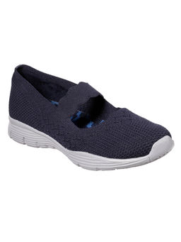 SKECHERS - Women Seager Navy Blue Casual Slip On Sneakers