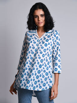 Naina Arunima - Blue Collar Top