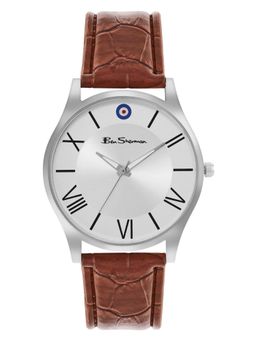 Ben Sherman - Men Grey Round Dial Analog Watch - BS102BR