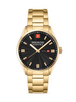 Swiss Military Hanowa - Men Black Round Dial Analog Watch - SMWGH0001610