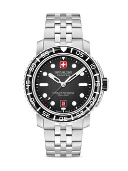 Swiss Military Hanowa - Men Black Round Dial Analog Watch - SMWGH0001702