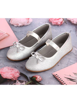 BOYZ N GALZ - Girls Silver Embellished Ballerina