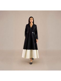 AMPM - Black V-Neck Colorblock Maxi Dress