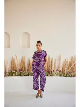 Twenty Nine - Purple Parsi Gaara Grid Pant